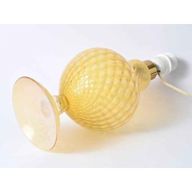 Italian Opaline Murano Glass Table Lamp, 1960s For Sale - Image 6 of 9