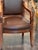 Pair of 19th Century French Fauteuils With Leather Upholstery For Sale - Image 6 of 10