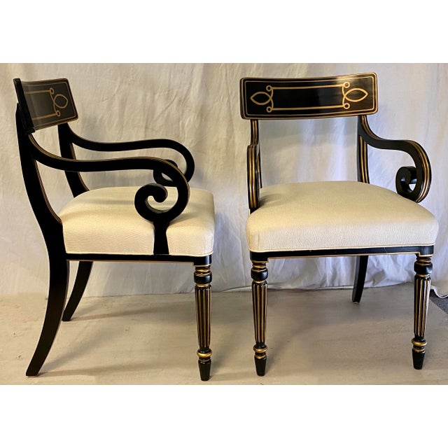 Pair of Hickory Chair Regency Style Chairs Chairish