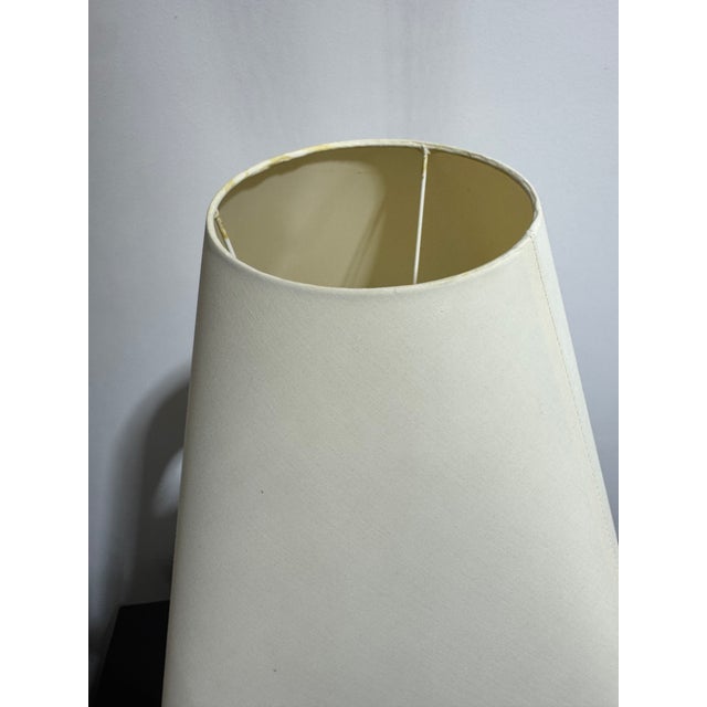 Mid-Century Modern Vintage Cast Brass Table Lamp French 1970's For Sale - Image 3 of 14