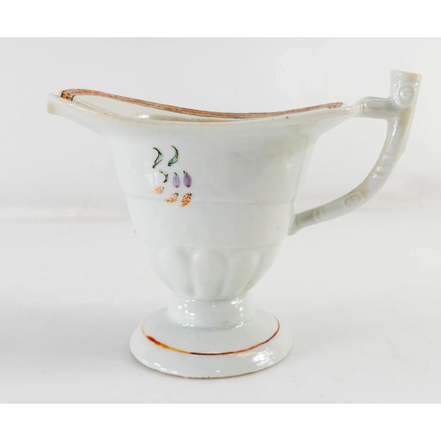 19th Century Chinese Chinoiserie Export Porcelain Helmet Creamer For Sale - Image 4 of 11