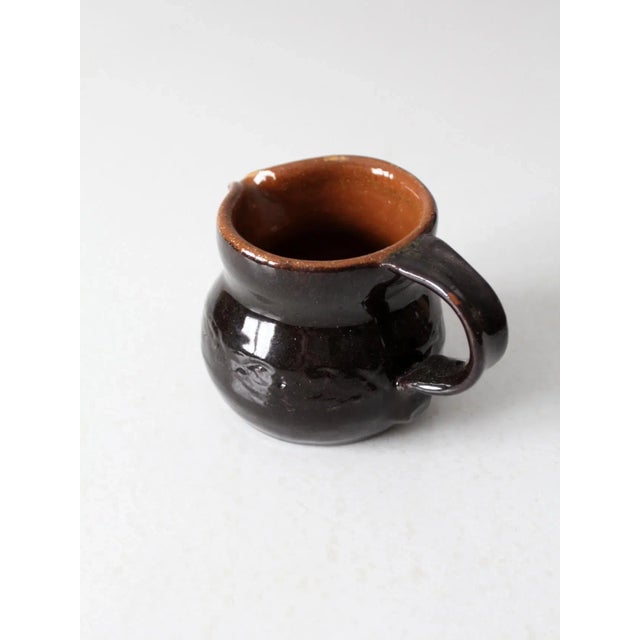 Vintage Studio Pottery Creamer Pitcher For Sale - Image 11 of 13