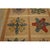 1960s 1960s Beige Vintage Geometric Initals Em 63 American Folk Art Hooked Wool Rug For Sale - Image 5 of 9
