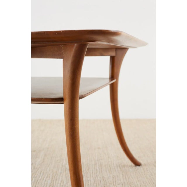 Brown Robsjohn-Gibbings for Widdicomb Klismos Leg Cocktail Table For Sale - Image 8 of 13