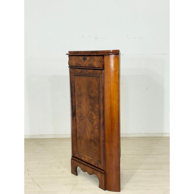 Wood Biedermeier Corner Cabinet, 1880 For Sale - Image 7 of 12