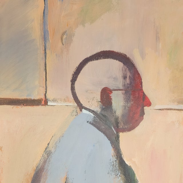 Figurative Alone in a Cheap Eatery - Serge Hollerbach, C. 1970s For Sale - Image 3 of 8