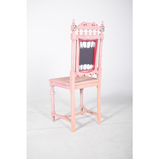 Portuguese Painted Teeth Chair by Francisco Camilo, 1950s For Sale - Image 6 of 9