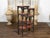 Anglo-Indian 1930s Black Painted Tiered Shelf with Carved Scrolling Foliage For Sale - Image 10 of 11