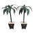Vintage Extra Large Tole Potted Jardinere Palm Tree Regency Candle Stick Holders For Sale