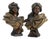 Austrian Busts of Arabs in Porcelain, 1900, Set of 2 For Sale