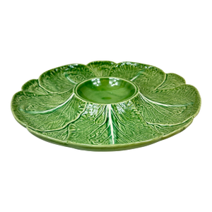 Vintage Bordallo Pinheiro Chip & Dip Platter