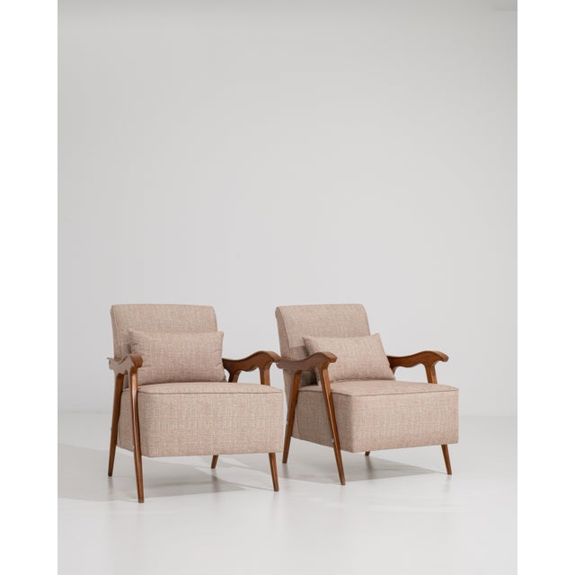 Pair Of Mid-Century Modern Armchairs For Sale - Image 15 of 16