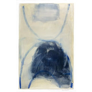 Emerging Force in Blue Abstract Acrylic Painting For Sale