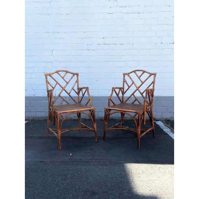 Chippendale Bamboo Dining Set, Italy, 1970s, Set of 6 For Sale - Image 15 of 18