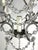 Silver French (4) Light Rock Crystal Beaded Chandelier C. 1930's For Sale - Image 8 of 11