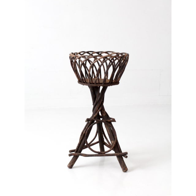 Antique Adirondack Twig Plant Stand For Sale - Image 18 of 18