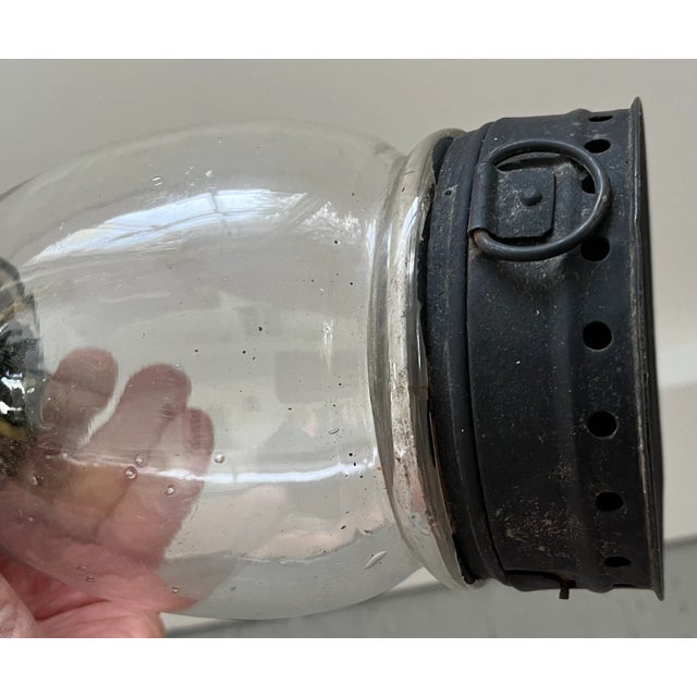 Early 19th Century Antique Early 19th Century American Hall Lantern For Sale - Image 5 of 12