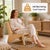 Rattan Accent Chair for Living Room, Mid Century Modern Wood Side Chair, Comfy Bamboo Armchair for Bedroom Reading Nook, Boho Home Decor For Sale - Image 10 of 10
