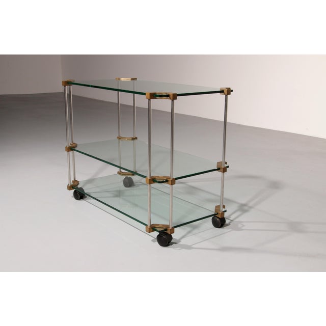 Peter Ghyczy European Glass Apart Trolley by Peter Ghyczy, 1970s For Sale - Image 4 of 10