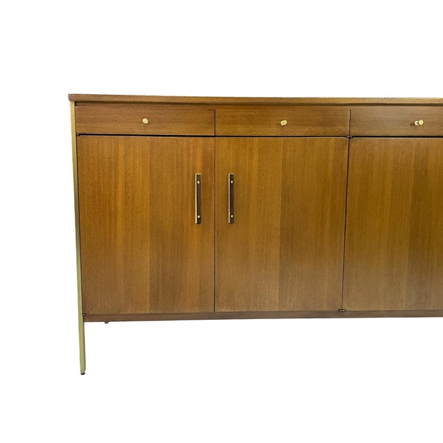 Paul McCobb for Calvin Group Mid-Century Ribbon Mahogany Credenza, 1960s For Sale - Image 15 of 15