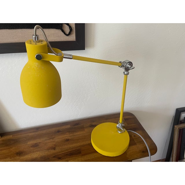 Elegant matt coated English Mustard Task Lamp is an angled desk light that would suit many interiors in the home or...
