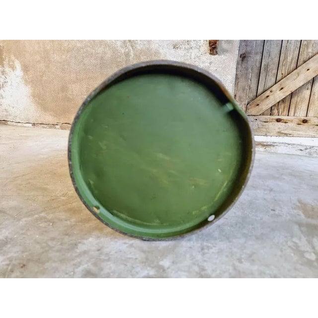 Black Vintage Milk Churn with Lid in Steel For Sale - Image 8 of 11