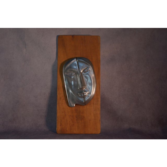 Wooden Frame with Chrome Metal Face, 1950s, in Very Good conditions. Designed 1950 to 1959