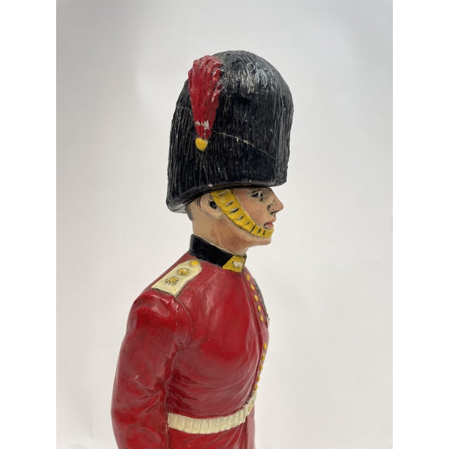 English Royal Guards Ceramic Bottle, 1970s For Sale - Image 4 of 15