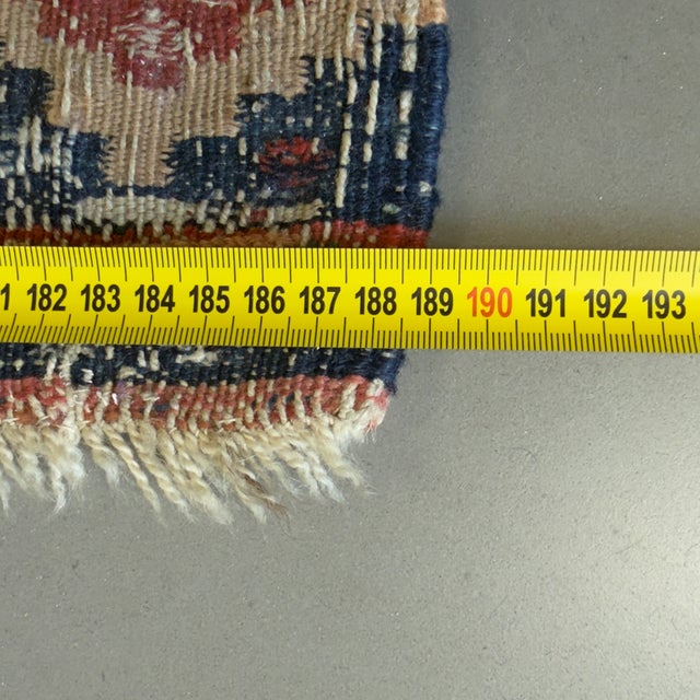 Brown Seraband Rug with Geometric Boteh Motif, 1800s For Sale - Image 8 of 10