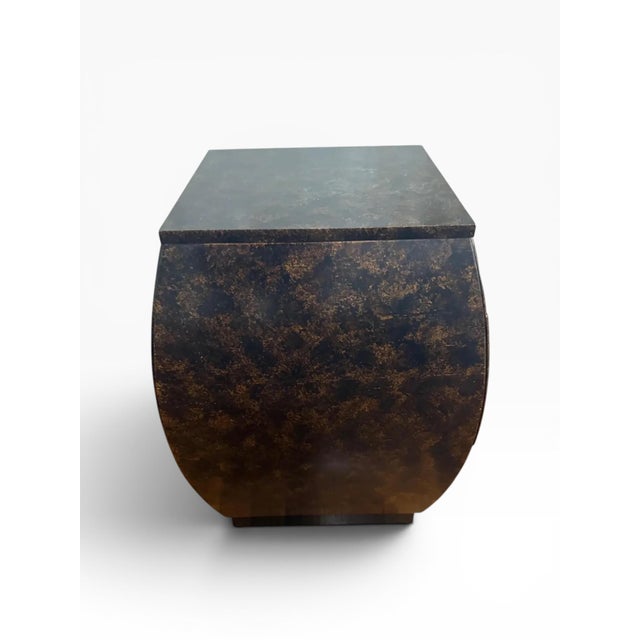1960s Pair of John Widdicomb Barrel-Front Nightstands With Brass Strap Hardware For Sale - Image 10 of 18