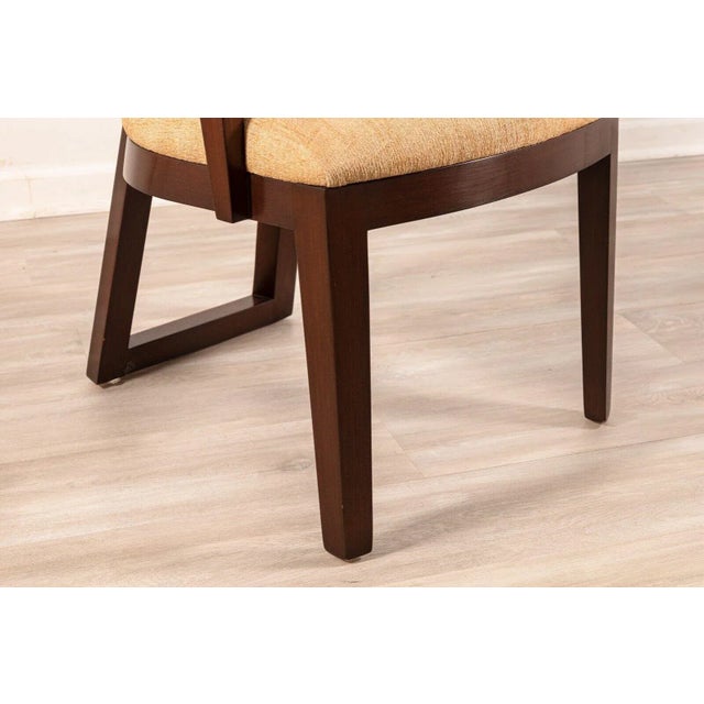 Berman Rossetti Contemporary Modern Dark Wood Armchairs - A Pair For Sale - Image 4 of 12