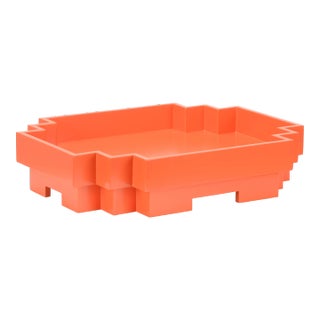 Japandi Tray in Orange For Sale
