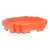 Japandi Tray in Orange For Sale