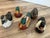Mid-Century Modern Lot of Vintage Jasco Hand-Painted Ceramic Duck Grooming Brushes For Sale - Image 3 of 9