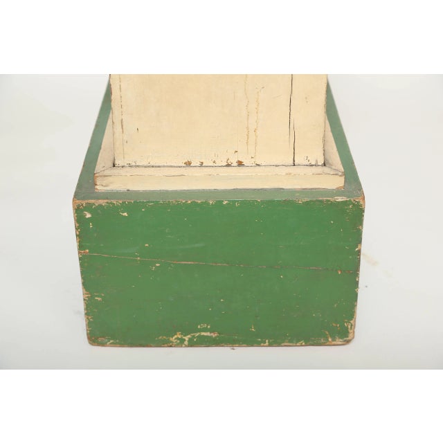 Early 19th Century Conservatory Pedestal in Original Paint With Lion Head Handles, England, 19th Century. For Sale - Image 5 of 7