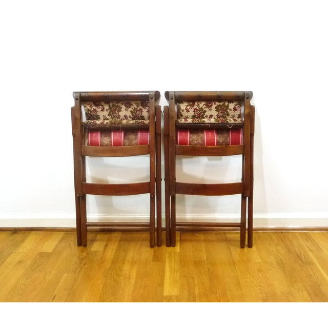 Antique BJ Harrison Folding Deck Chairs A Pair Chairish