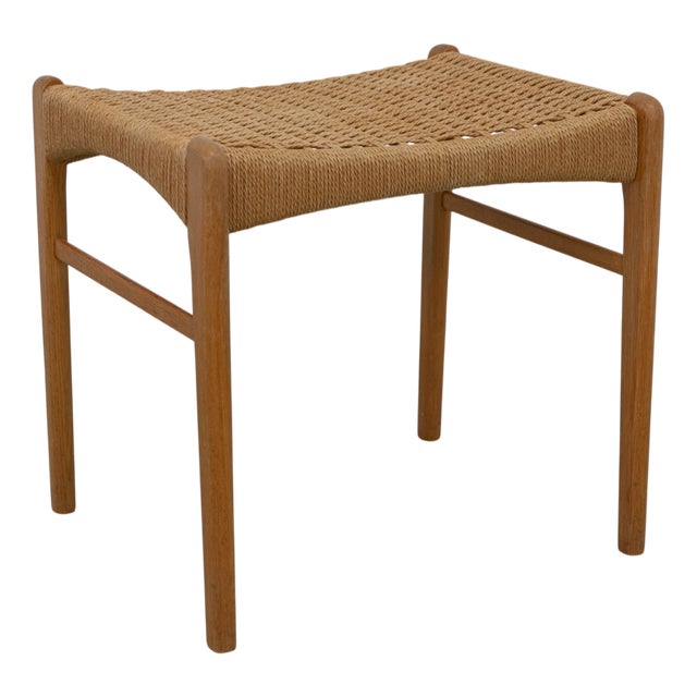 Danish Modern Oak Stool by Peder Kristensen for Glyngøre Stolefabrik, 1960s For Sale