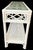 Mid 20th Century Vintage Ficks Reed Rattan Two Tier Console Sofa Entryway Table For Sale - Image 5 of 7