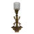 Antique Ornate Early 1900's Bronze Glass Art Nouveau Electric Table Lamp Light For Sale