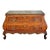 18th Century Italian Baroque Marquetry Bombé Commode With Marble Top For Sale