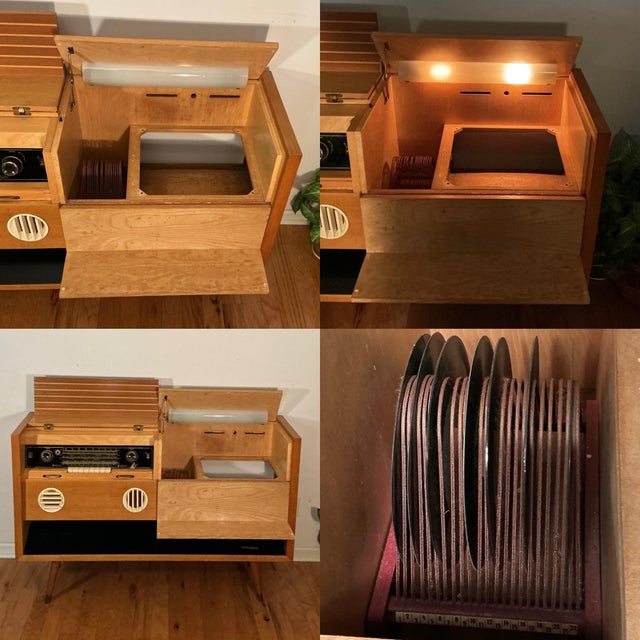 Mid-Century German Grundig Majestic 7080 Wf Stereo Console Radio, Circa 1955-1957 For Sale In Greenville, SC - Image 6 of 12