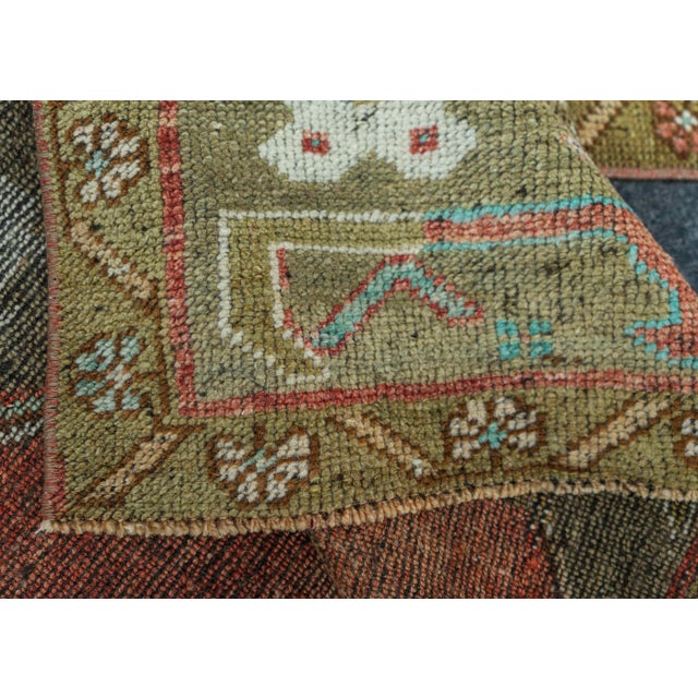 Turkish Vintage Rug 3'7" x 10'5" #20849 For Sale In Houston - Image 6 of 8