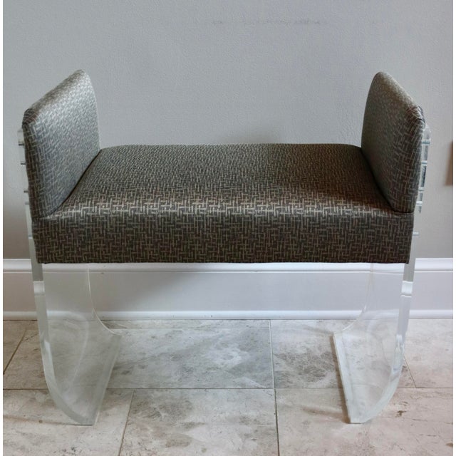Modern Century Furniture Small Bench For Sale - Image 3 of 6