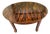 Extendable Oval Table in Zebrano Wood and Briar, 1930s For Sale