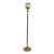 Brass Chalice Torchiere Floor Lamp With Greek Key Detail For Sale
