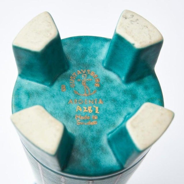 Metal Argenta Vase by Wilhelm Kåge for Gustavsberg, Sweden, 1930s For Sale - Image 7 of 9