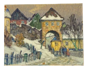 Richard Albitz, The Christmas Post, 1910, Oil on Canvas