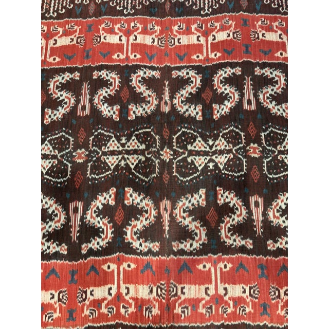 Mid-Century Indonesian Handwoven Textile For Sale In San Francisco - Image 6 of 9