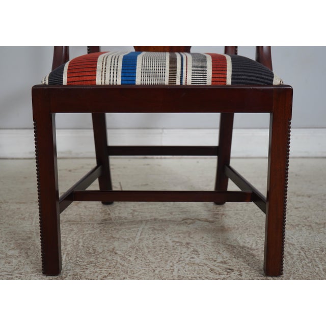 Set of 8 Maitland Smith Mahogany Dining Chairs For Sale - Image 10 of 18
