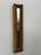 This vintage slender vertical wall mirror features an authentic frame handcrafted from thick stalks of natural tan bamboo....